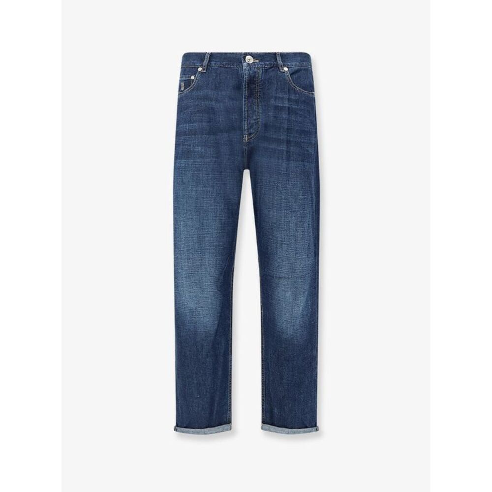 Brunello Cucinelli Men Blue Denim Jeans